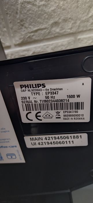Кавомашина/кавоварка Philips ep 3347, 2023 року випуску