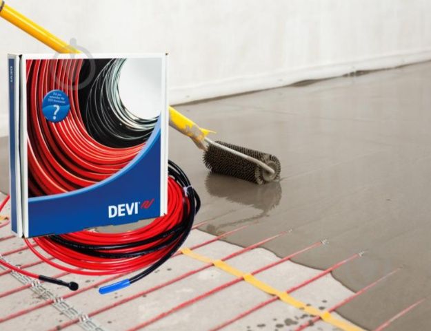 Знижка 30%. Теплий пол різної довжини. Ціна за DEVI flex. 52м. 220 В.