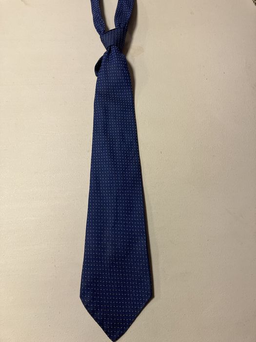 Krawat w kropki Niebieski