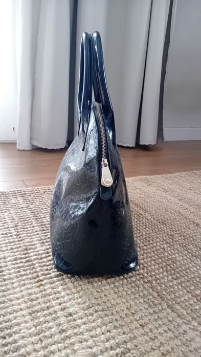 Torba A4 Liu Jo czarna lakierowana