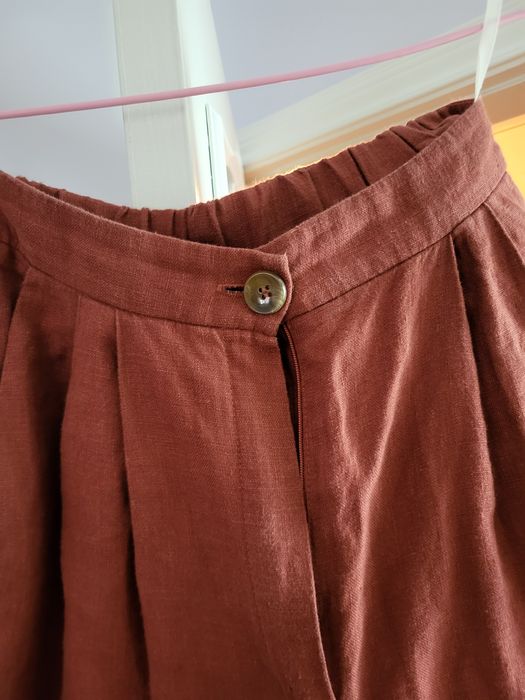 Осінні штани коричнивого кольору