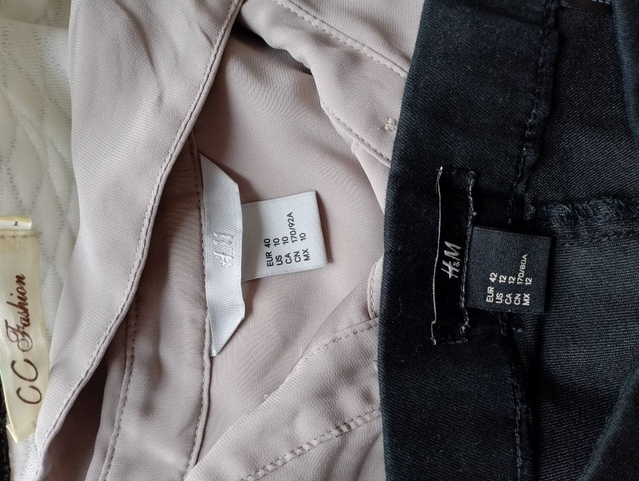 Zestaw H&M spodnie, bluzka,  M/L.
