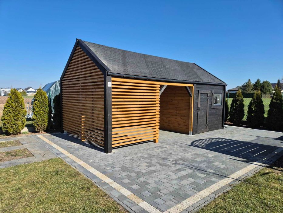 • • • • Domek z altaną • • • • D45 X10 6,5 x 3,5  producent DREWNOTRIK