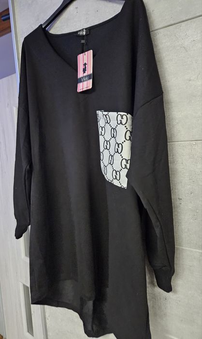 Nowa z metką tunika czarna turecka Plus Size