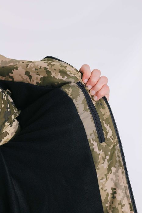 Військова форма зимова піксель теплий тактичний костюм з флісом