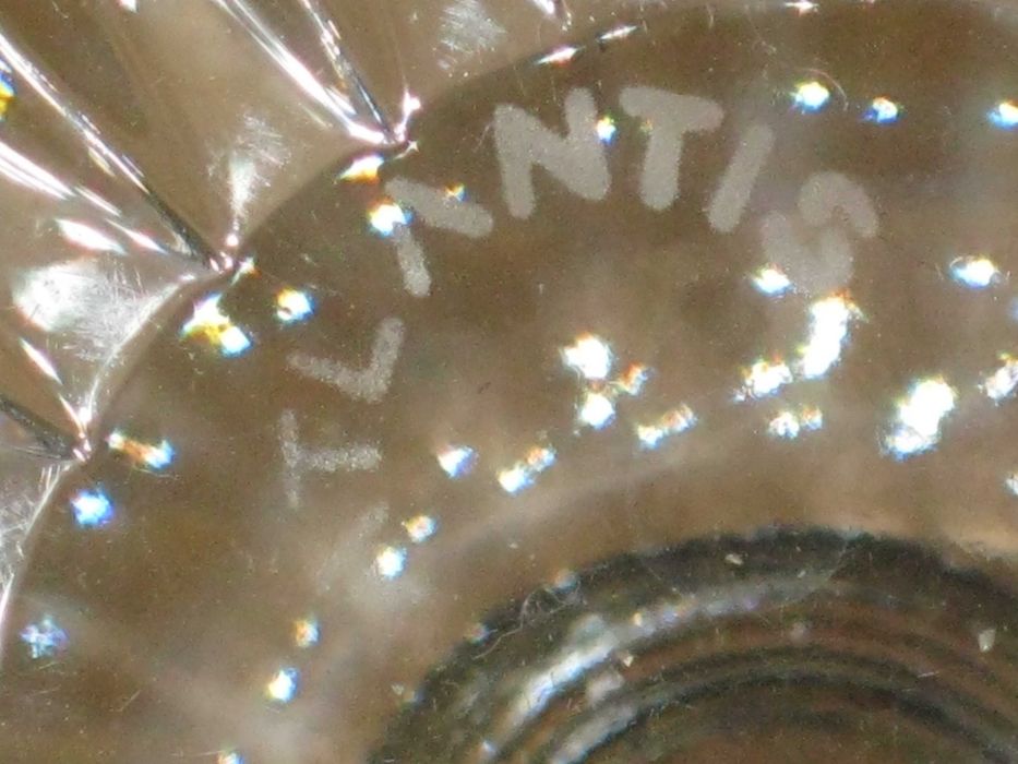 Frasco Cristal ATLANTIS C/Prata Maciça de Lei 925``mil. Contrastada
