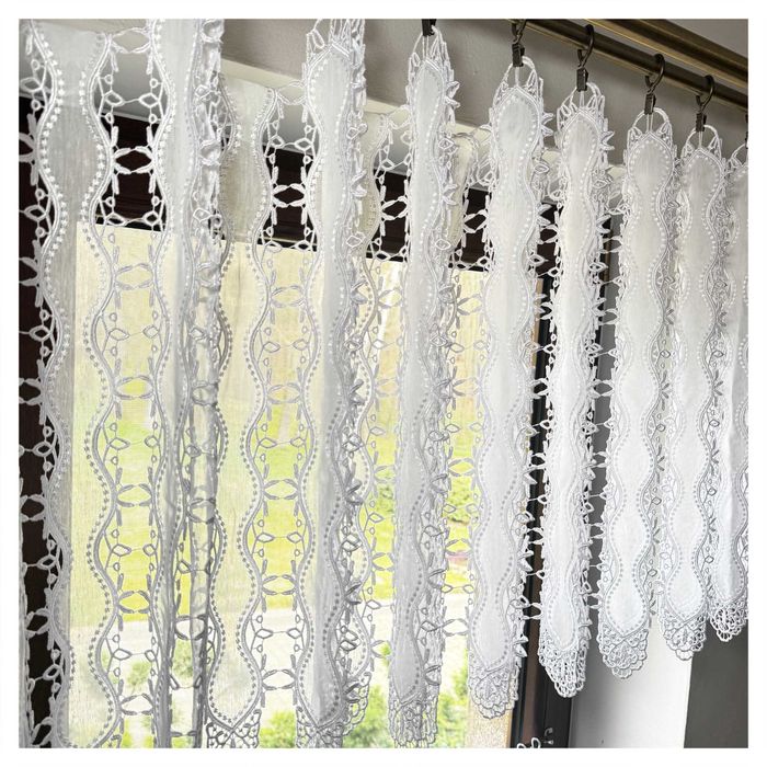 Zazdrostka Gipiura Biała Panel Firana Do pokoju Do Kuchni wys 60cm