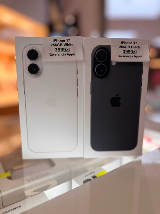 iPhone 17 256GB White/Black 3999 zł NEW!!!