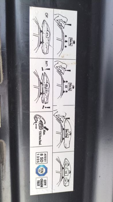 Bagażnik dachowy Hakr relax 310. Box dachowy na narty