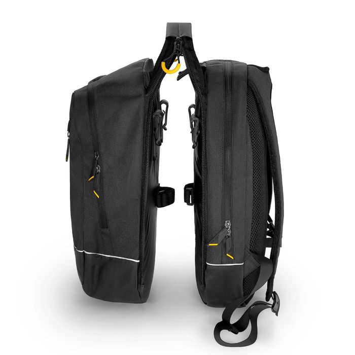 Wozinsky torba rowerowa podwójna plecak 2w1 30l czarna (WBB30BK)