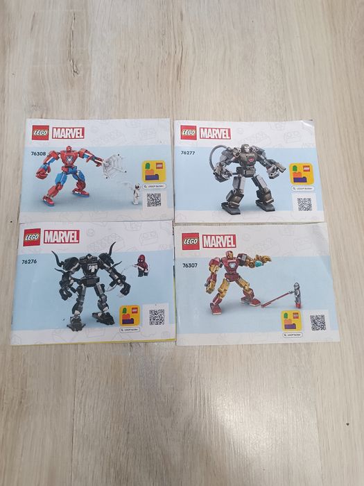 Duży zestaw instrukcji LEGO – Marvel, Star Wars, Minecraft i inne