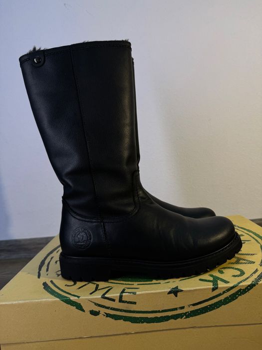 Шкіряні зимові чоботи