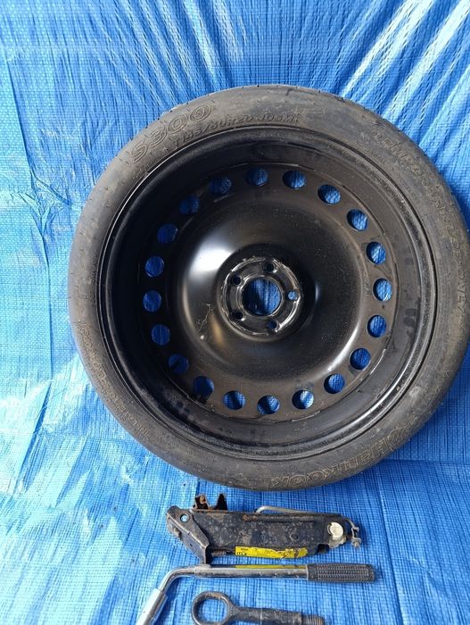 Koło dojazdowe dojazdówka 20" audi a6c7  et 22 kompletne  podnośnik klucz  stan bdb.
