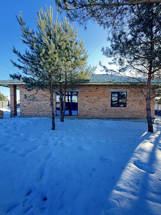 Новий цегляний будинок біля лісу Асфальт Лісопіль