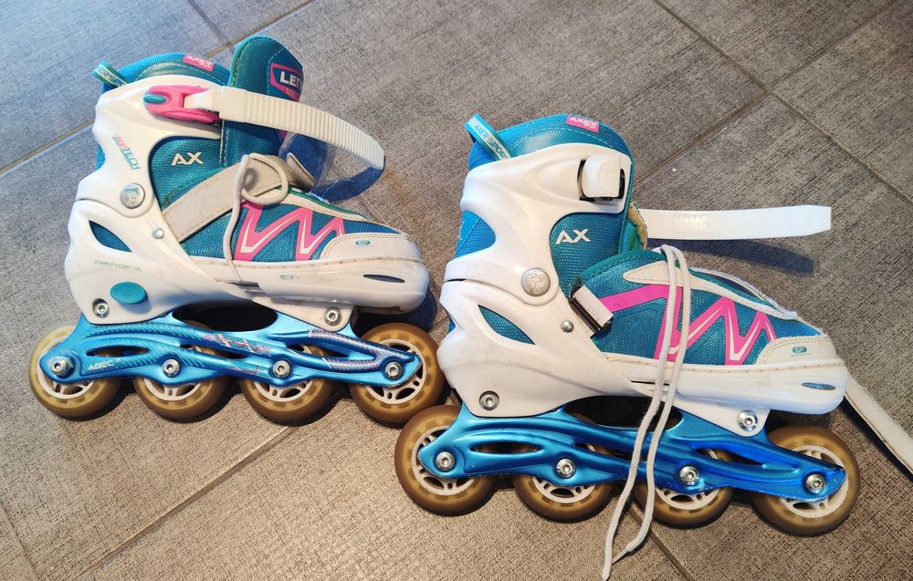 Rolki rozmiar 35-38 + komplet ochraniaczy