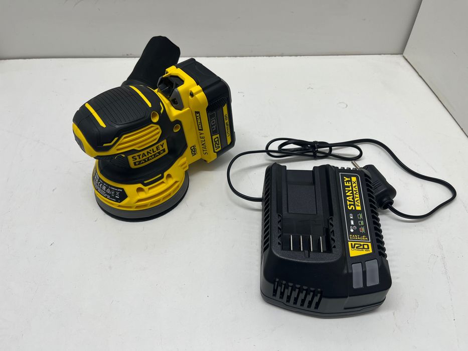 Szlifierka oscylacyjna Stanley akumulatorowa 18 V 125 mm zestaw 4Ah