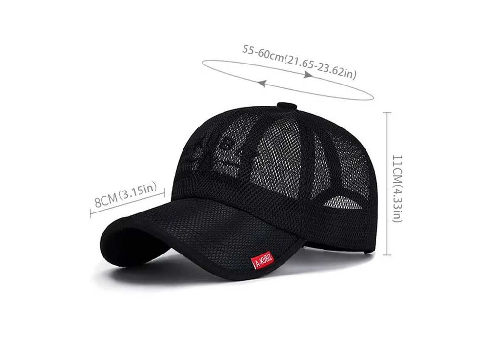 czapka z daszkiem baseball z haftem  A-KUBIZ nowa/GRANATOWA