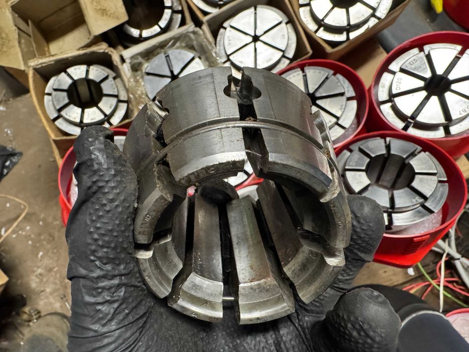 Tuleje zaciskowe D120 do CNC różne średnice