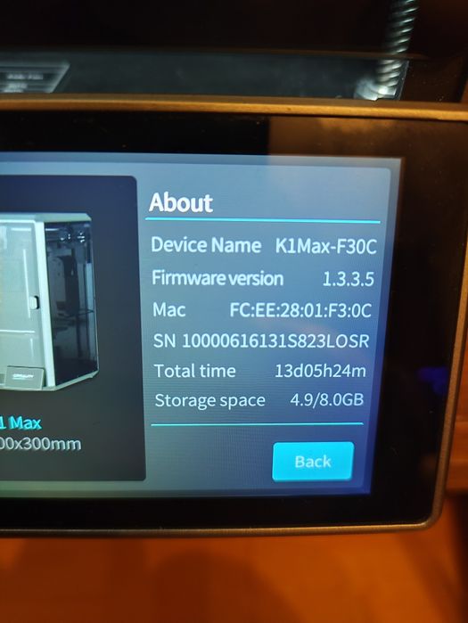 Drukarka 3d Creality K1 Max jak nowa dodatki ulepszony hotend!