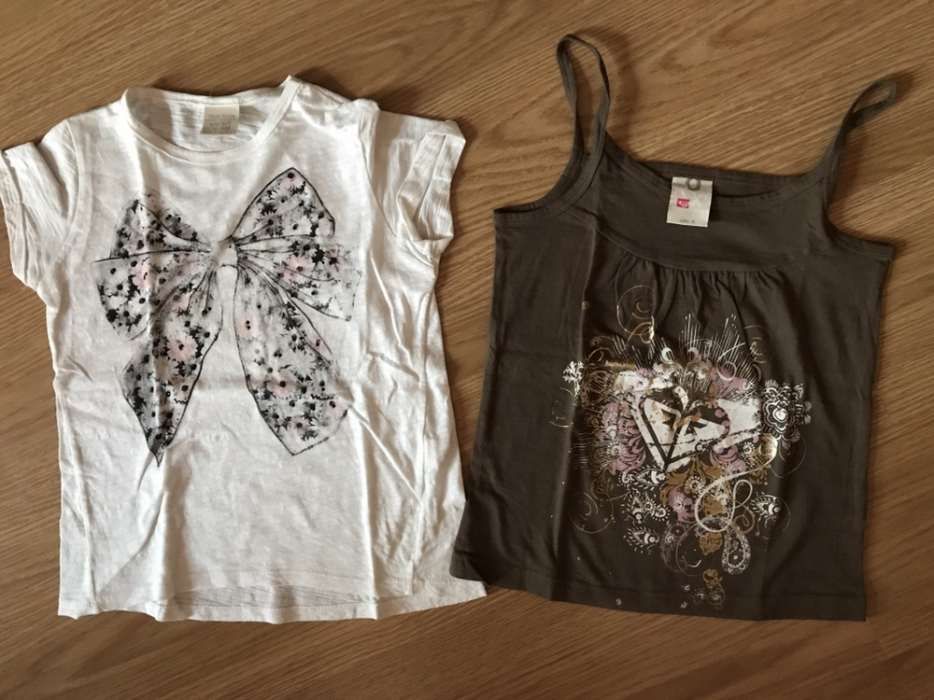 T-shirts Zara e Roxy menina