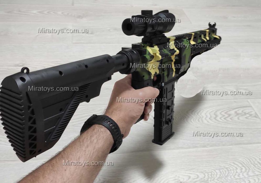 Дитячий автомат M416 - м'які кулі на акумуляторі з оптичним прицілом