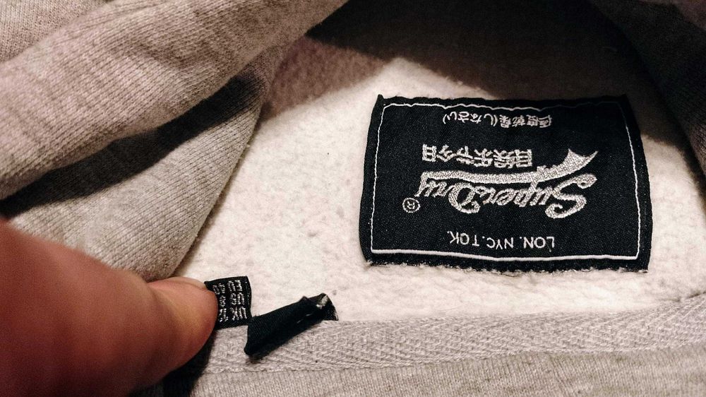 Damska bluza SUPERDRY r.M szara stan bardzo dobry