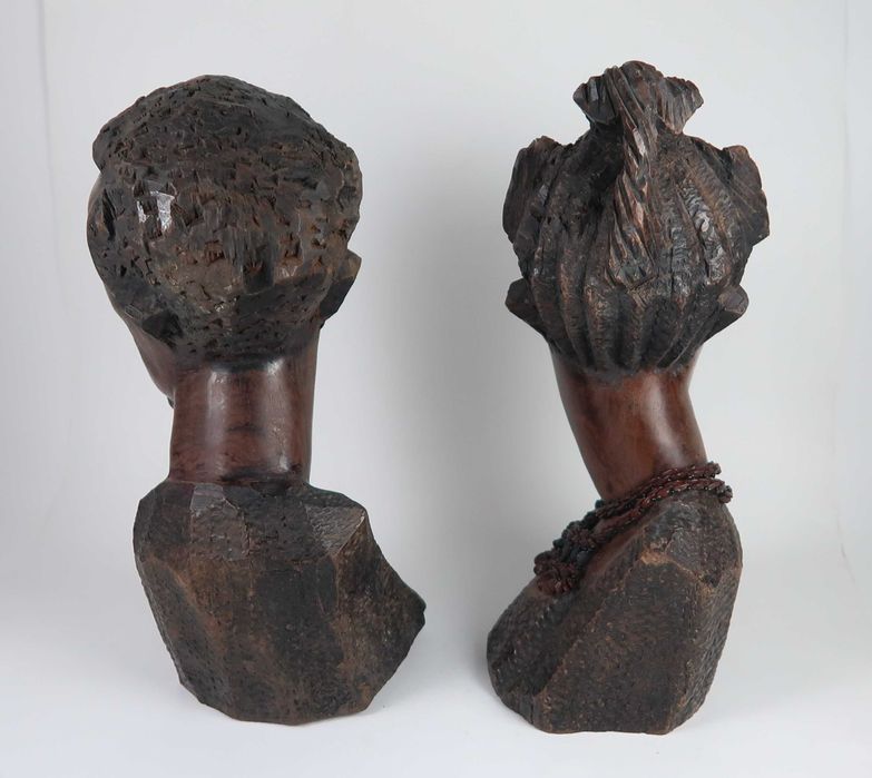 Arte Africana - Esculturas - Bustos de Casal - 30 cm