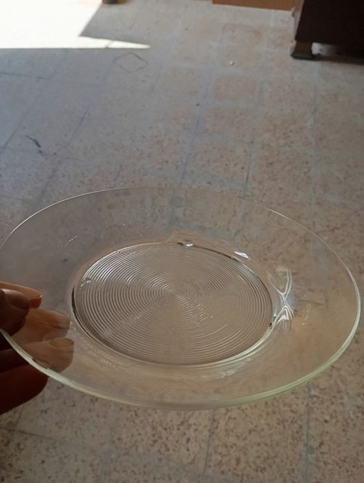 6 pratos de sopa transparente