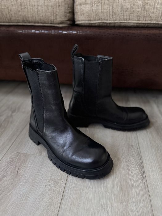 Челсі ботинки Zara кожані оригінал!