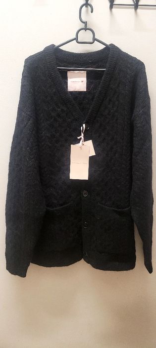 Kardigan męski marki H&M Simone Rocha z wełny  Alpaki
