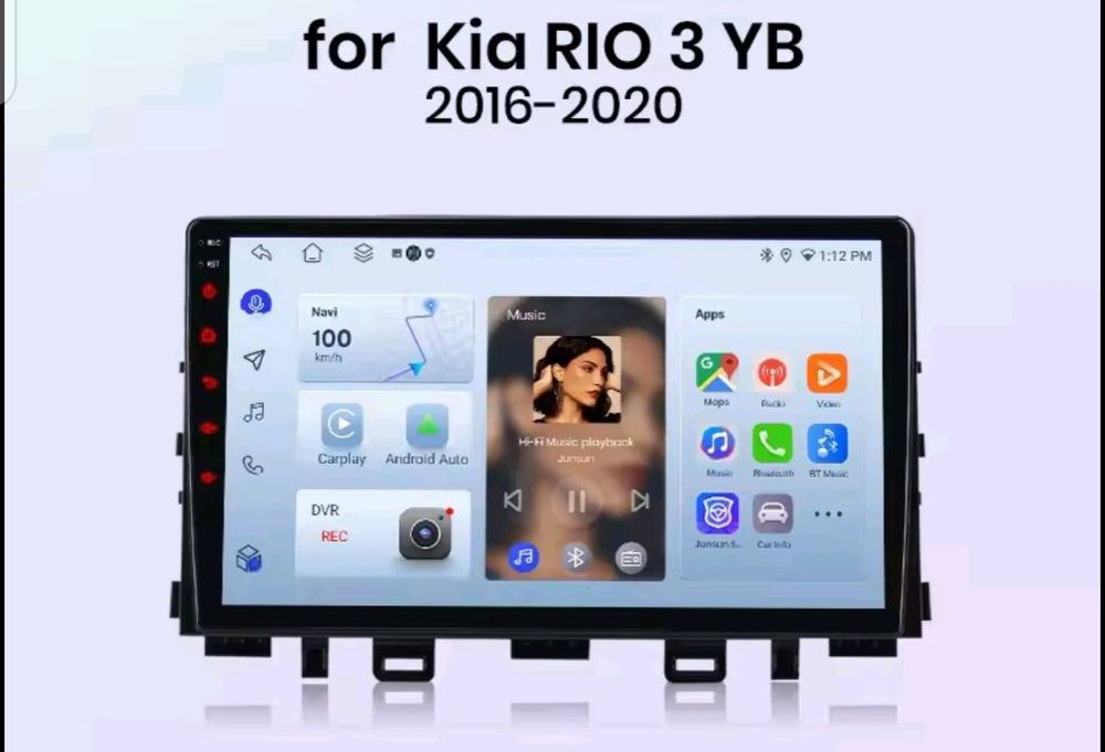 Rádio Android Kia Rio 3 YB (2016 a 2020) 2/32GB CarPlay e Android Auto