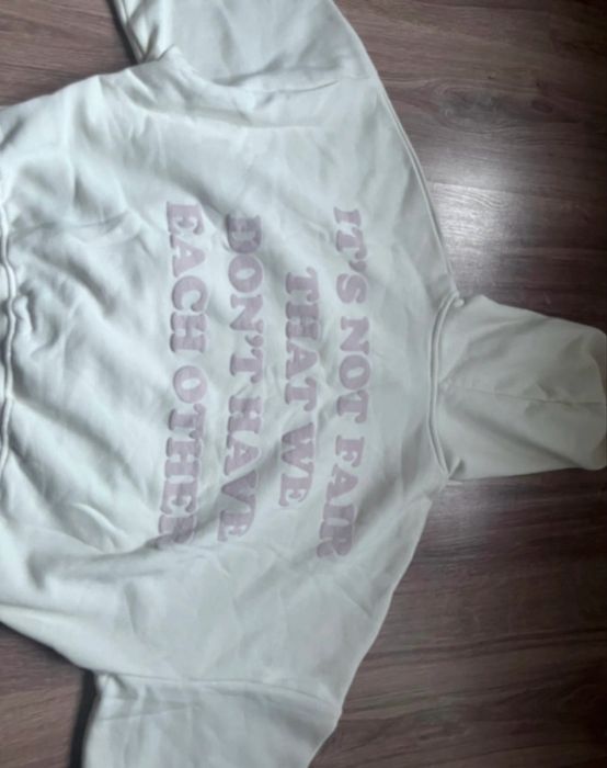 Bluza bialo rozowa