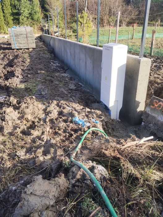 Mury oporowe zelbet zelbety fundamenty piwnice szalunki ścienne