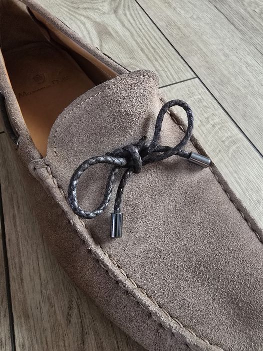 Zamszowe mokasyny Massimo Dutti