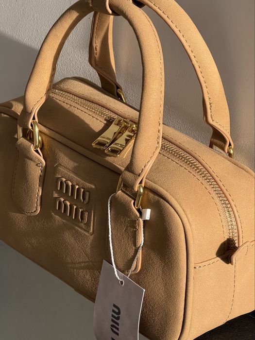 Сумка Miu Miu Arcadie в кольорах замшева Premium якості