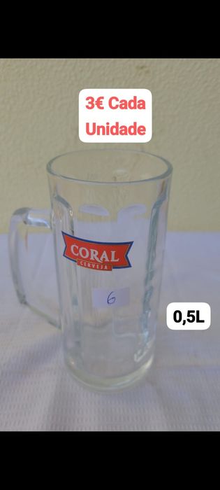 Canecas de cerveja marca Coral