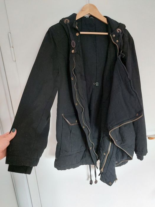 Kurtka ciążowa z wstawką niemowlęcą na nosidełko