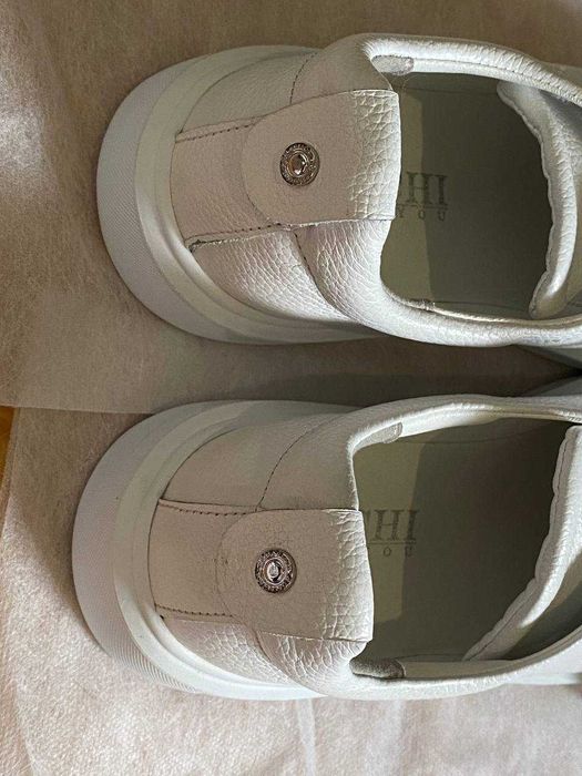 Шкіряні макасини/ Кросівки білі