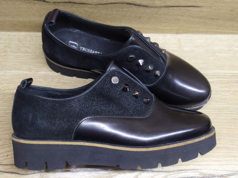 Półbuty skórzane Trussardi Jeans rozm. 35