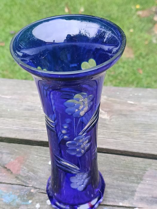 Wazon szkło kobaltowe