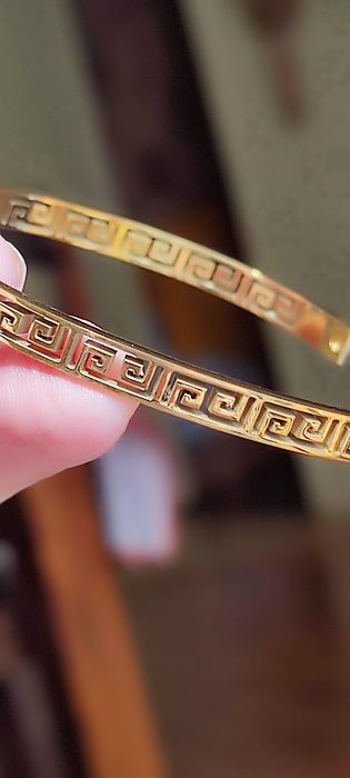 Bransoletka ze stali pozłacanej 18k