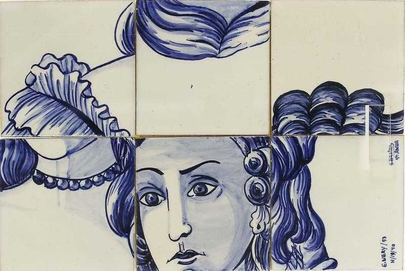 Painel de 6 azulejos concebidos para a estação do metro do Campo Grande 19/40, Eduardo Nery e Susana Bretes