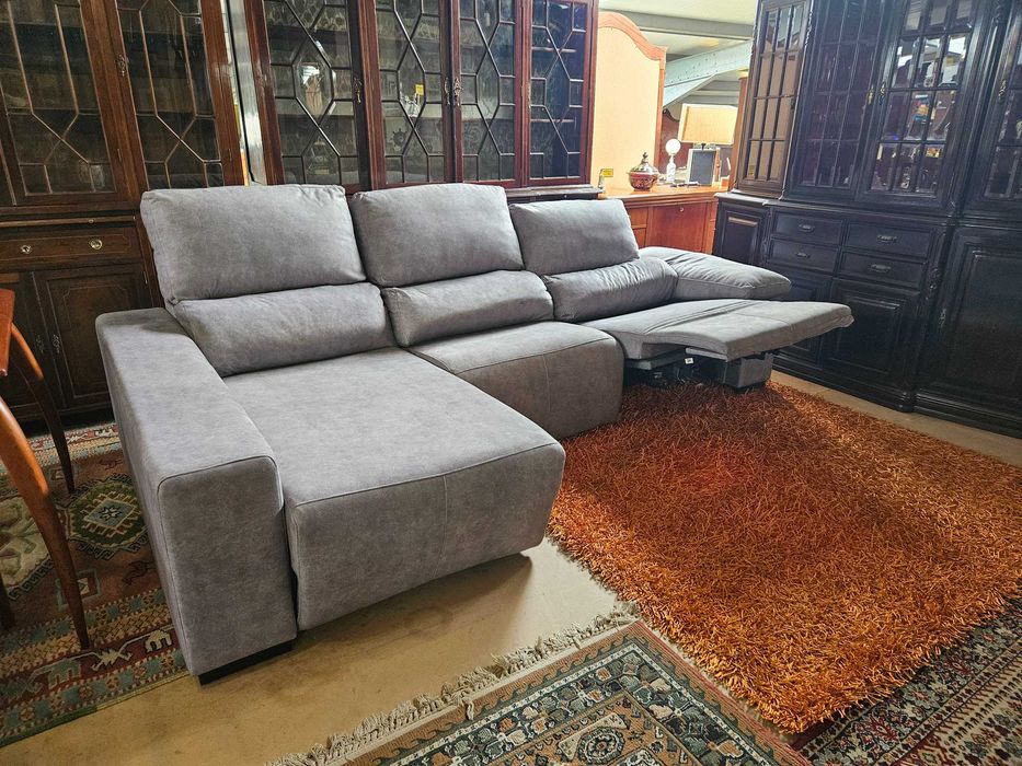 Grande sofá chaise long electrico - óptimo estado e qualidade