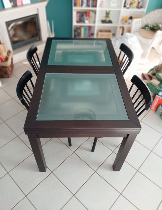 Mesa de Jantar extensível wengue