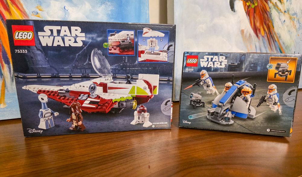 Pack - 75333 Obi-Wan Starfighter e 75359 Ahsoka Clones