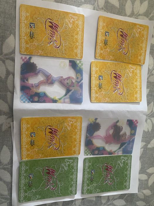 Cartas de colecao Winx club, NOVAS