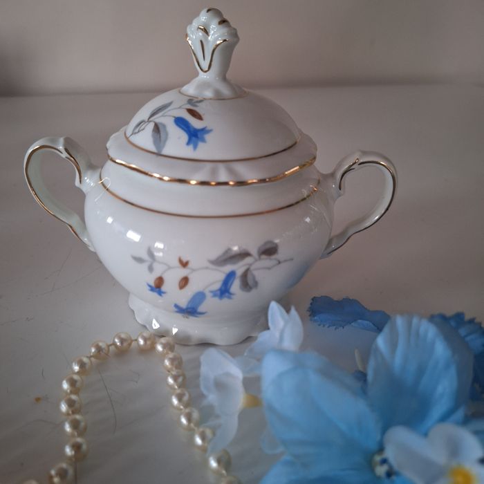 Piękna cukierniczka porcelanowa
