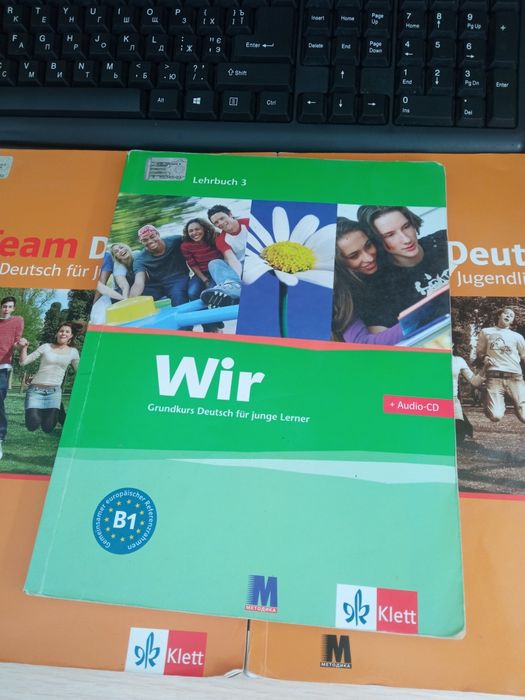 Підручники німецька мова A2 B1 Klett + диски | нові