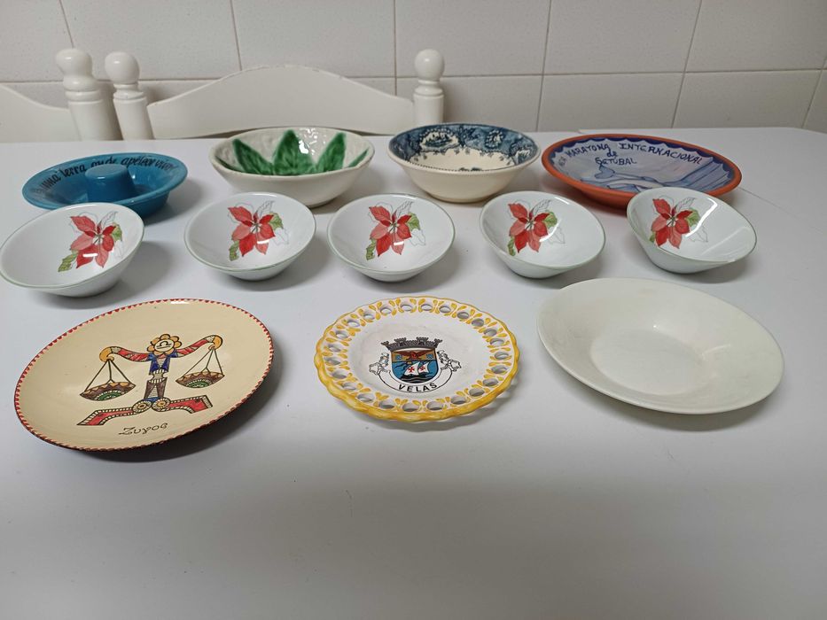 Pratos decorativos 12 unidades