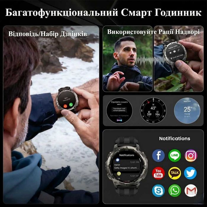 Смарт-годинник тактичний Kospet Tank T4 Special Edition
